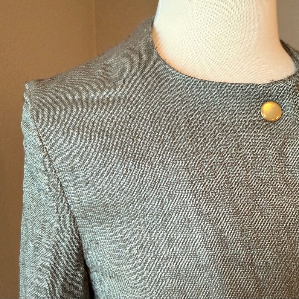 Marni Gray Wool-Blend Snap Button Jacket Size 38 - image 2